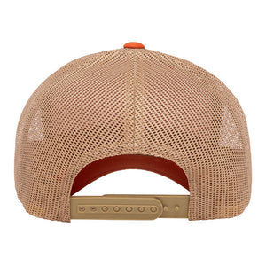 6606T YP CLASSICS® RETRO TRUCKER CAP | Rust Orange / Khaki